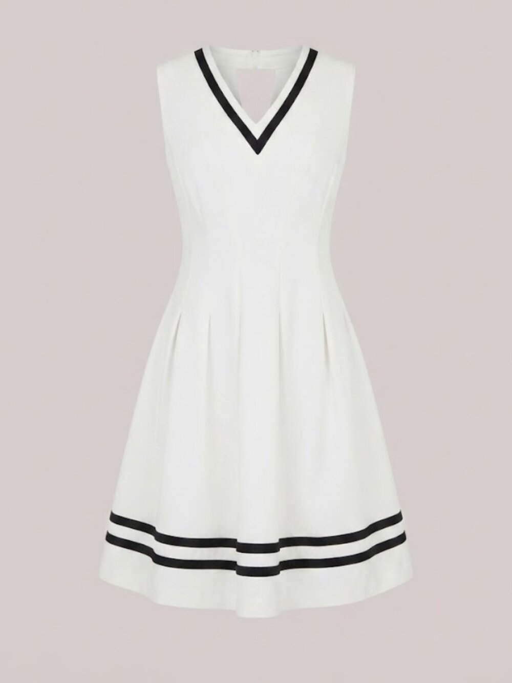 H&M Court Side V-Neck Fit and Flare Dress size S/M NWT
